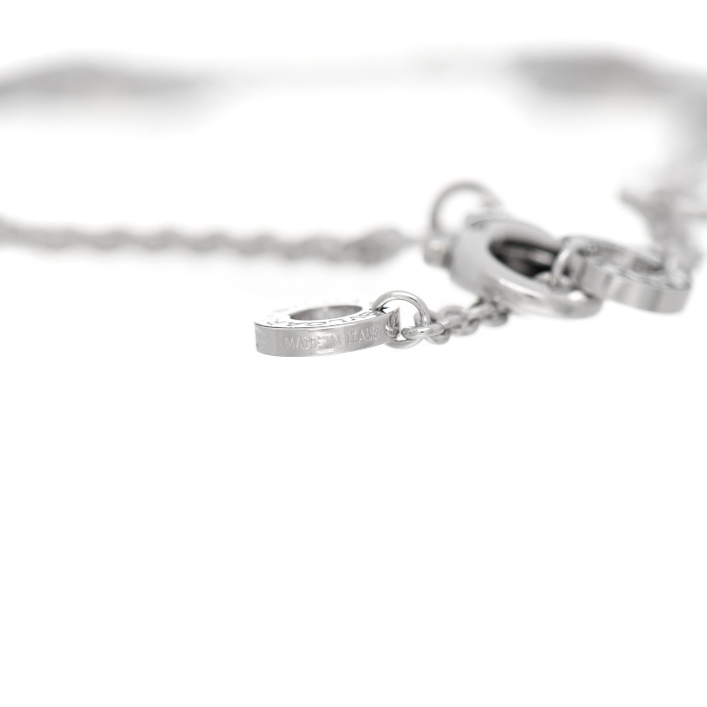 18K White Gold Diamond BVLGARI BVLGARI Openwork Bracelet SM
