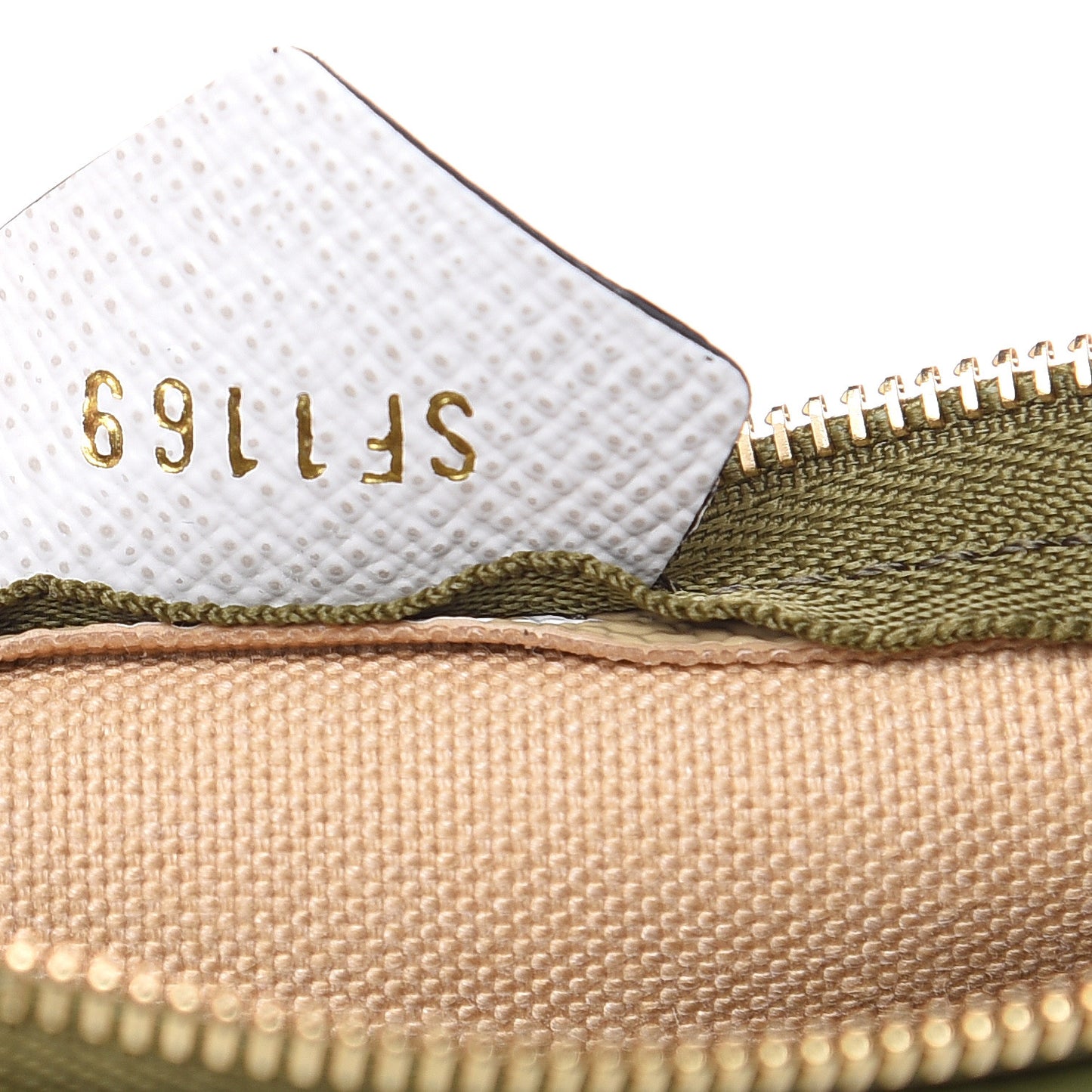 Monogram Giant Micro Pochette Accessories Kaki White