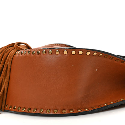 Chloe Calfskin Braided Medium Hudson Shoulder Bag Caramel 8 of 9