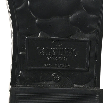 Valentino Garavani Rubber Atelier 03 Rose Edition 25/40mm Platform Slide Sandals 38 Black 7 of 8