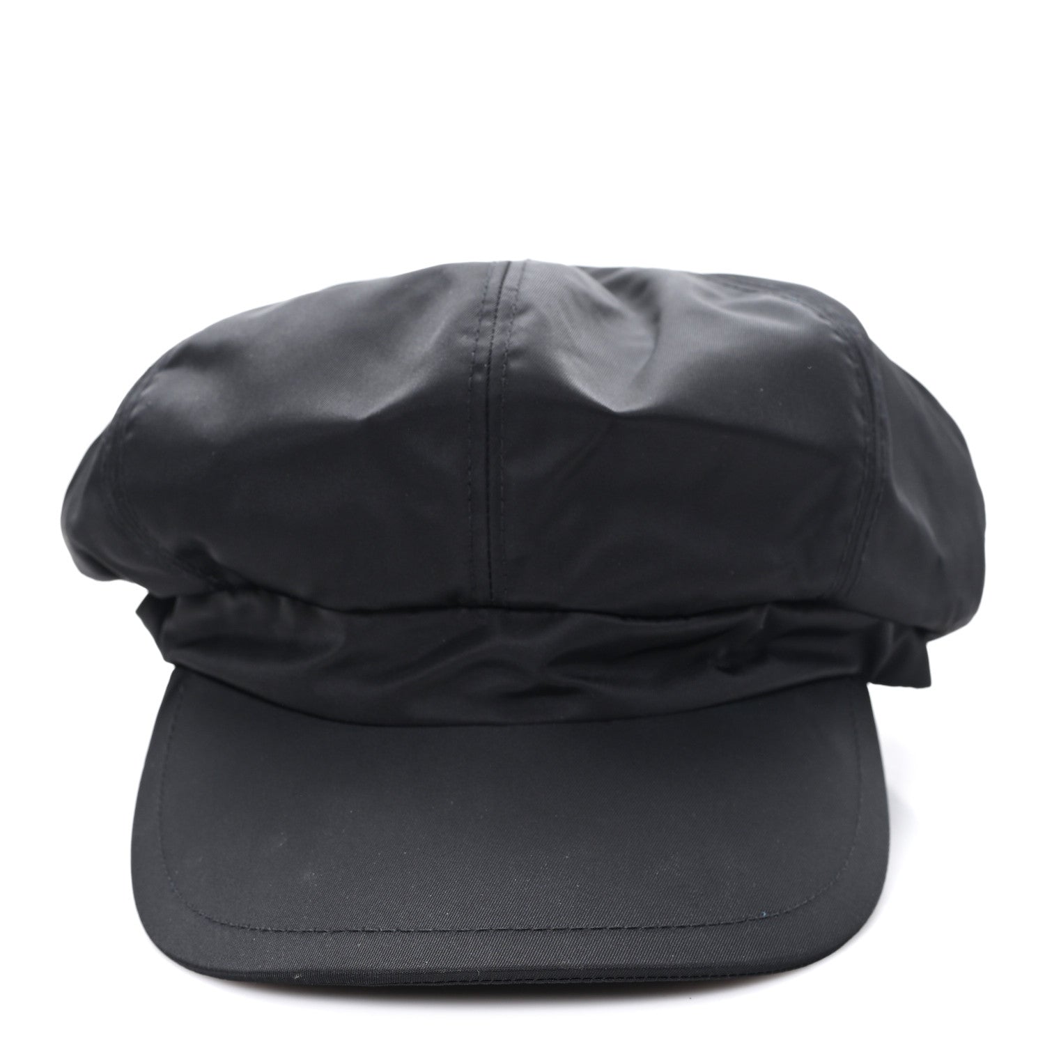Prada Re-Nylon Newsboy Hat S Black 1 of 9