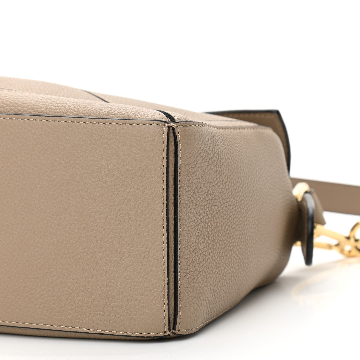 Grained Calfskin Small Puzzle Bag Sand