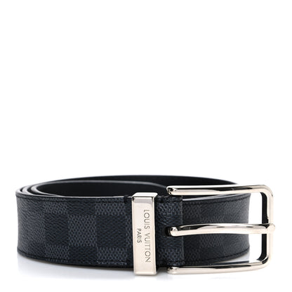 Louis Vuitton Damier Cobalt 35mm Pont Neuf Belt 1 of 7