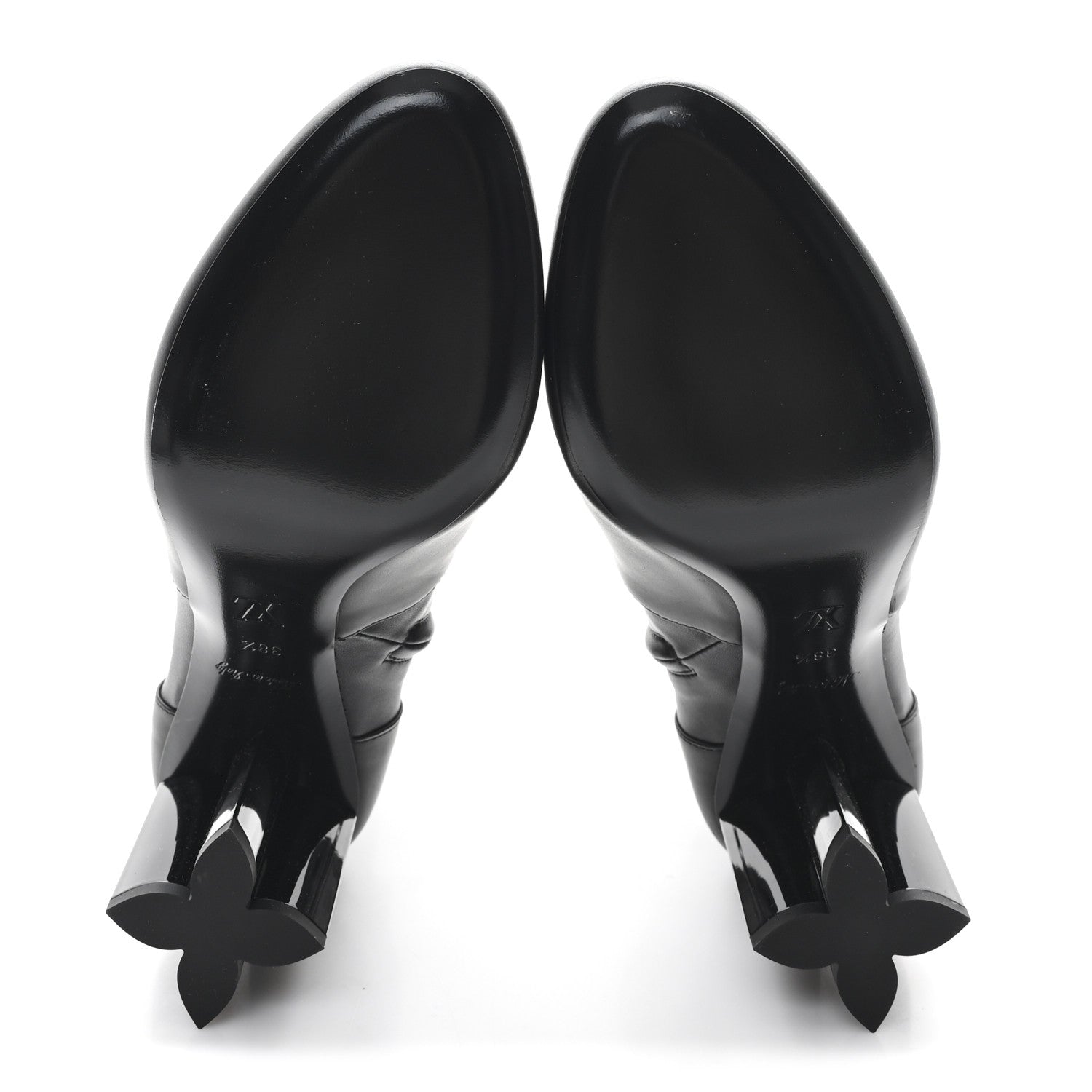 Louis Vuitton Calfskin Uniformes Silhouette Ankle Boots 38.5 Black 6 of 8