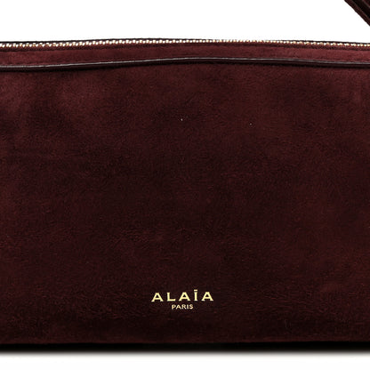 Alaia Suede Goatskin Teckel Clutch Rouge Grenat 9 of 11