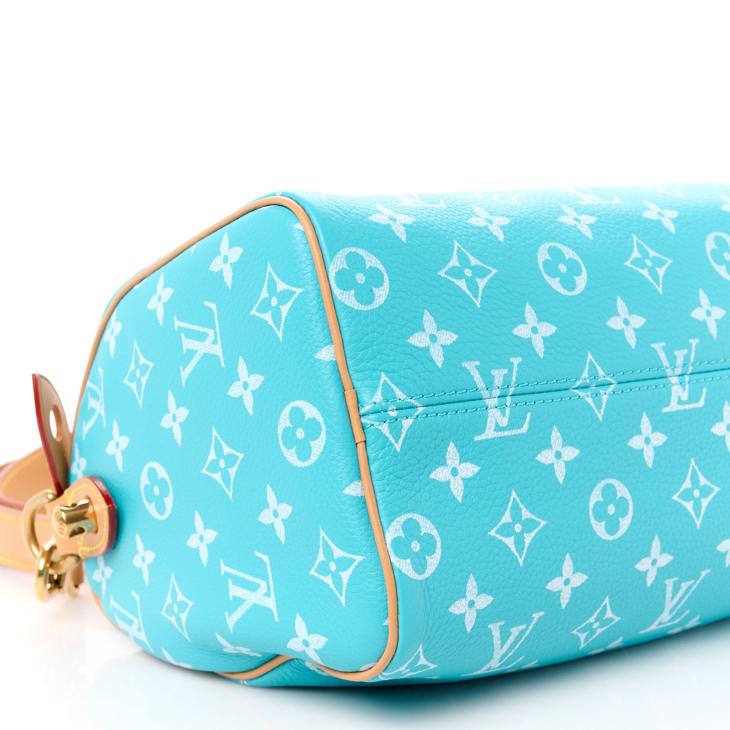 Louis Vuitton Calfskin Monogram Speedy P9 Bandouliere 25 Turquoise