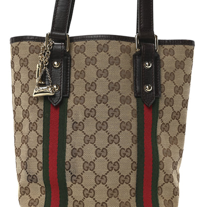 Gucci Monogram Web Small Jolicoeur Shopper Tote Dark Brown 8 of 10