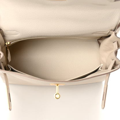 Hermes Togo Kelly Retourne 28 Craie 6 of 12