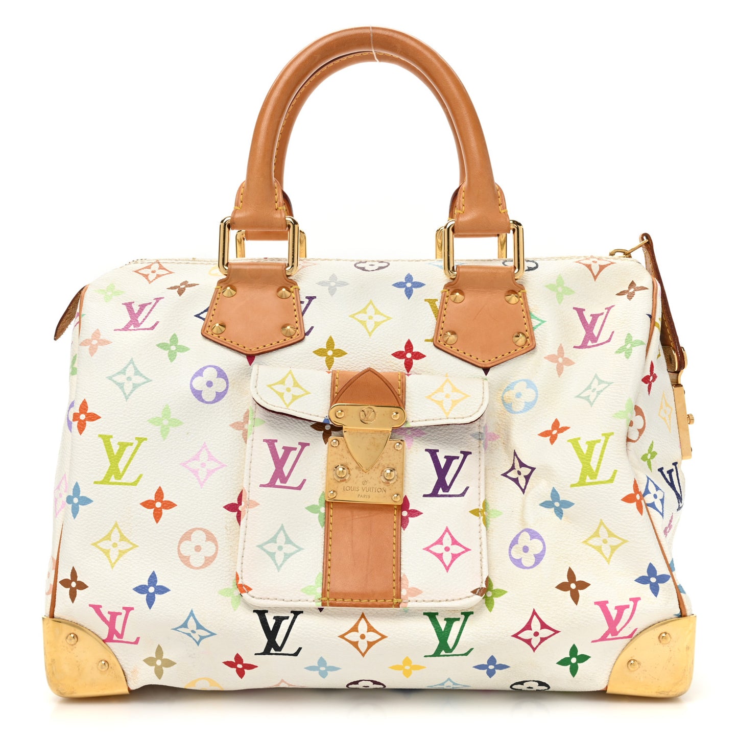 Monogram Multicolor Speedy 30 White