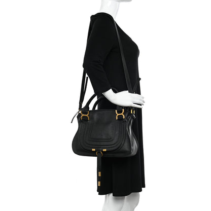 Chloe Calfskin Small Marcie Satchel Black 2 of 12