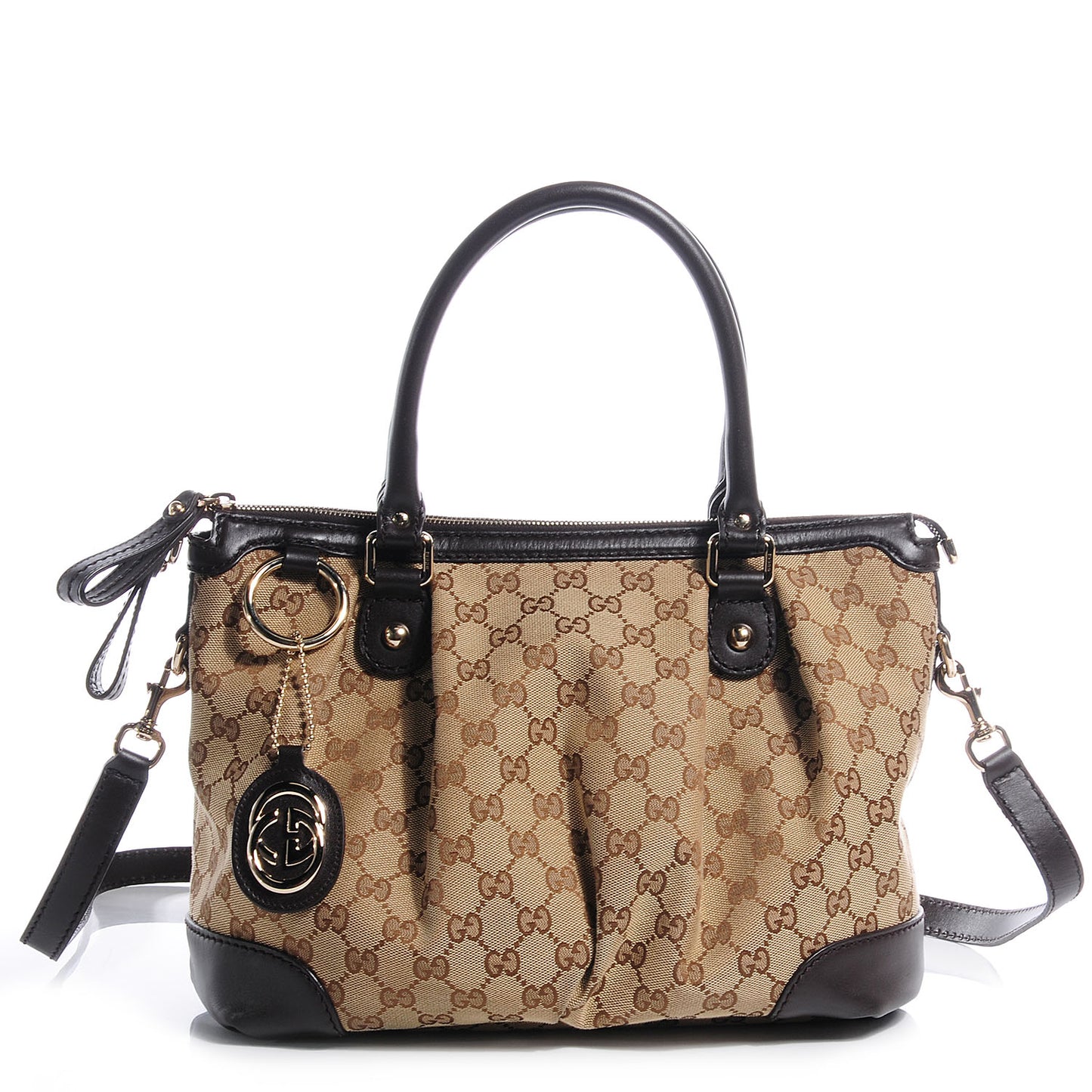 Monogram Sukey Medium Top Handle Brown