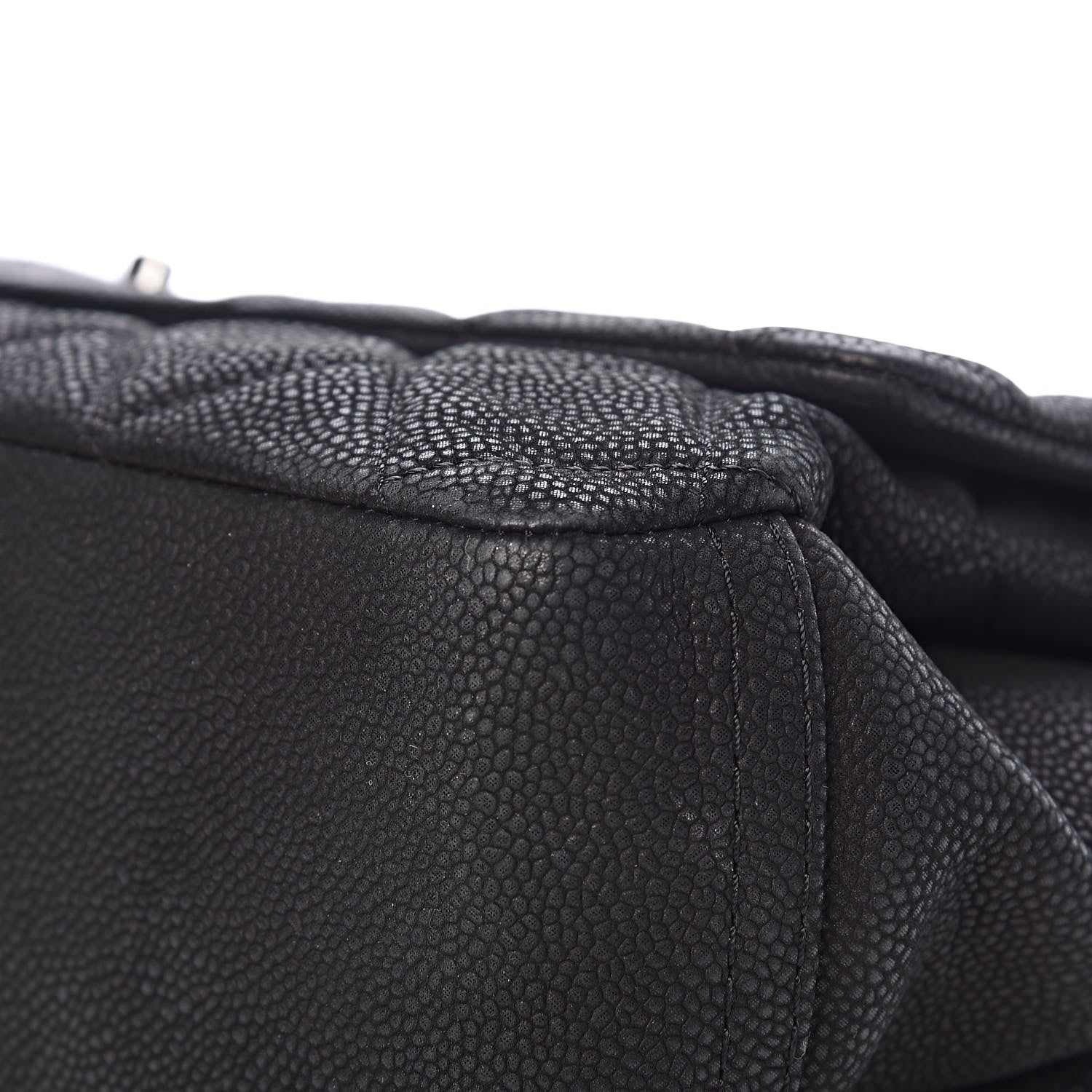 Chanel Iridescent Caviar Quilted Medium Lady Pearly Flap Black 14 of 16
