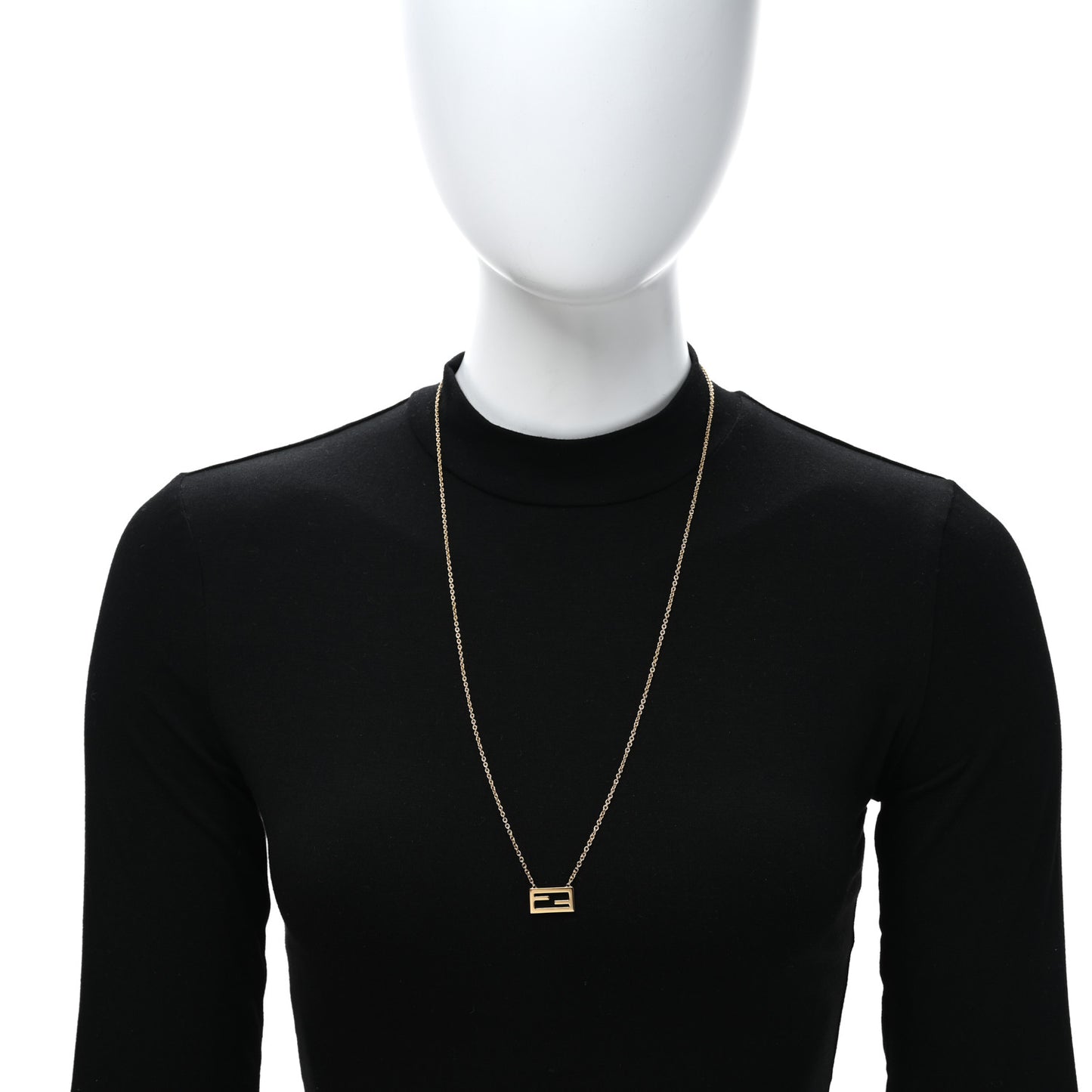 Bronze Baguette Necklace Gold