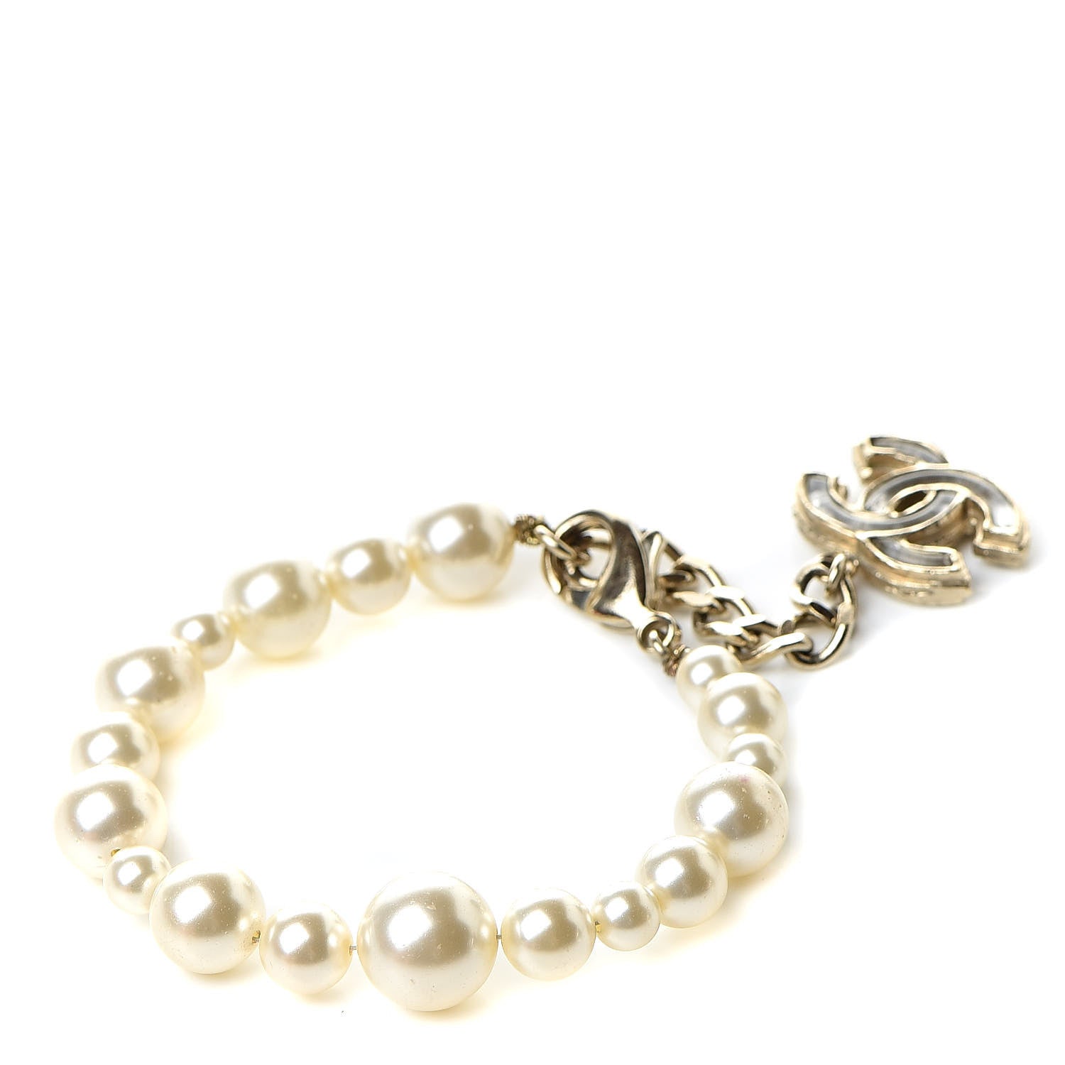 Chanel Pearl CC Bracelet Gold 3 of 4