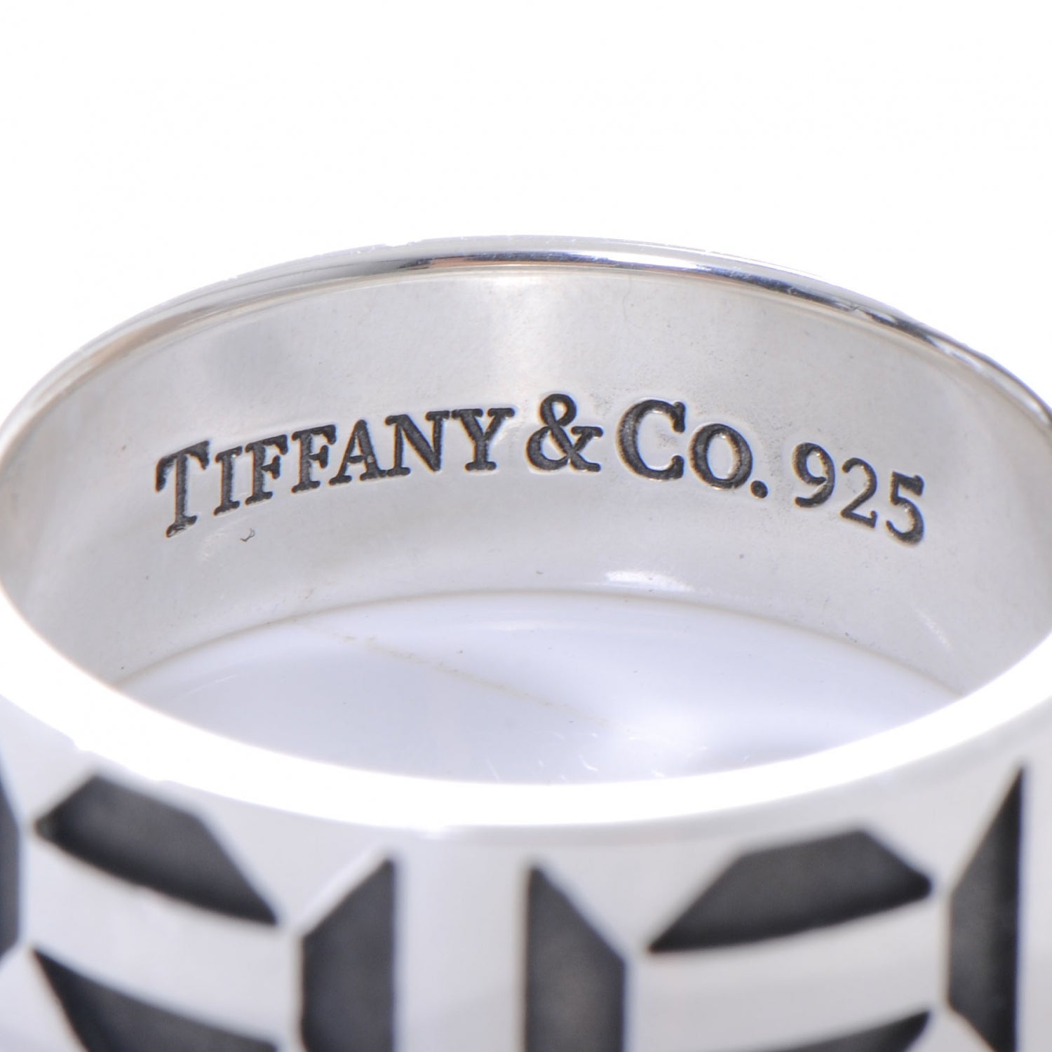 Tiffany Sterling Silver Paloma Picasso Zellige Ring 8 4 of 6