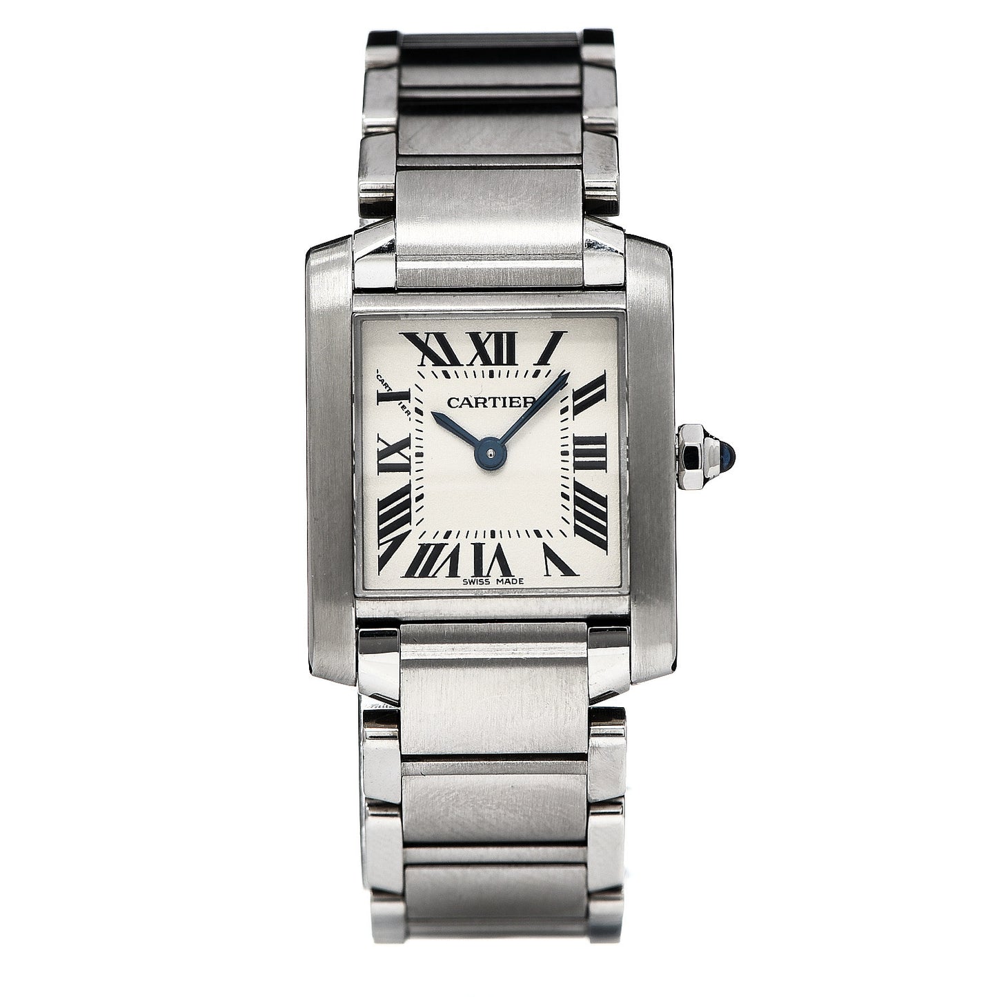 Stainless Steel 20mm Tank Francaise Quartz Watch