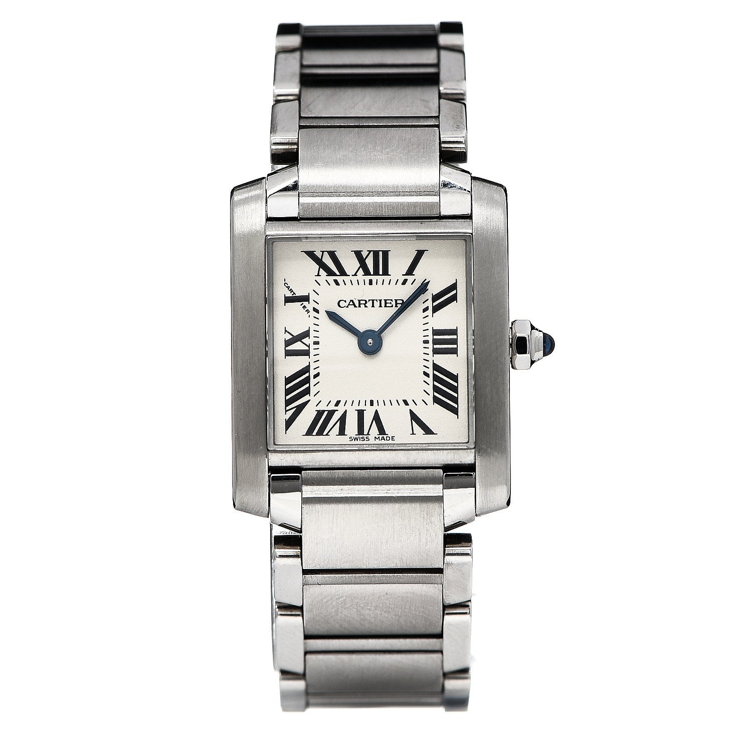 Cartier Stainless Steel 20mm Tank Francaise Quartz Watch 1 of 5