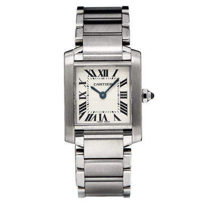 Cartier Stainless Steel 20mm Tank Francaise Quartz Watch 1 of 5