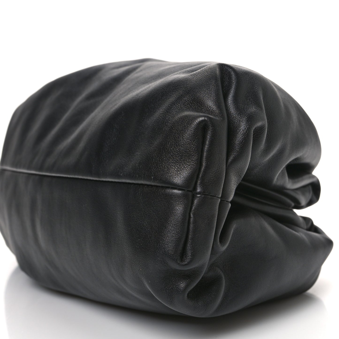 Smooth Butter Calf The Pouch Oversized Clutch Black