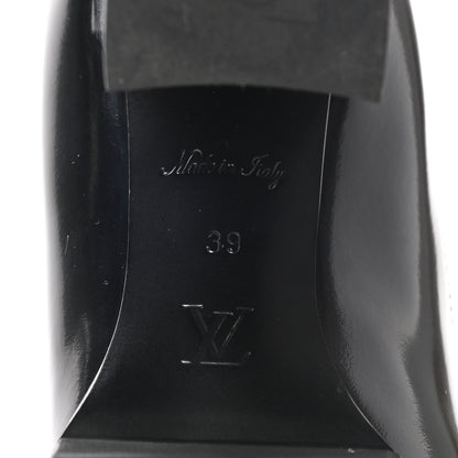 Louis Vuitton Patent Calfskin Monogram Star Trail Chelsea Ankle Boots 39 Black 6 of 9