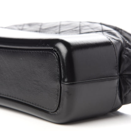 Chanel Aged Calfskin Quilted Medium Gabrielle Hobo Black 9 of 9