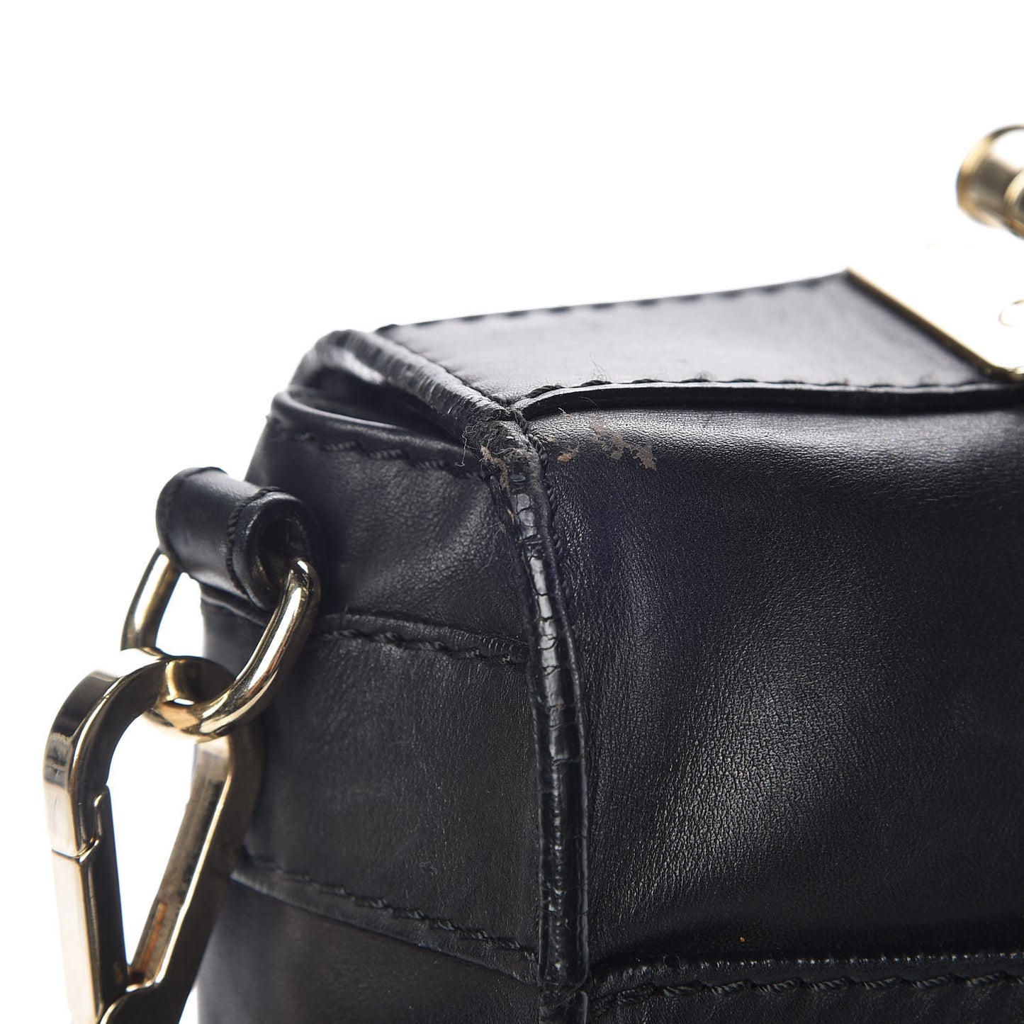 Calfskin Pauline Messenger Bag Black