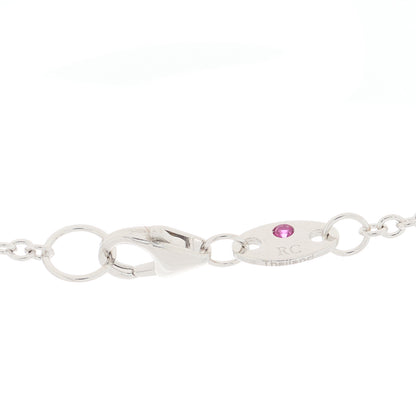 Roberto Coin 18K White Gold Diamond Pois Mois Circle Pendant Necklace 4 of 4