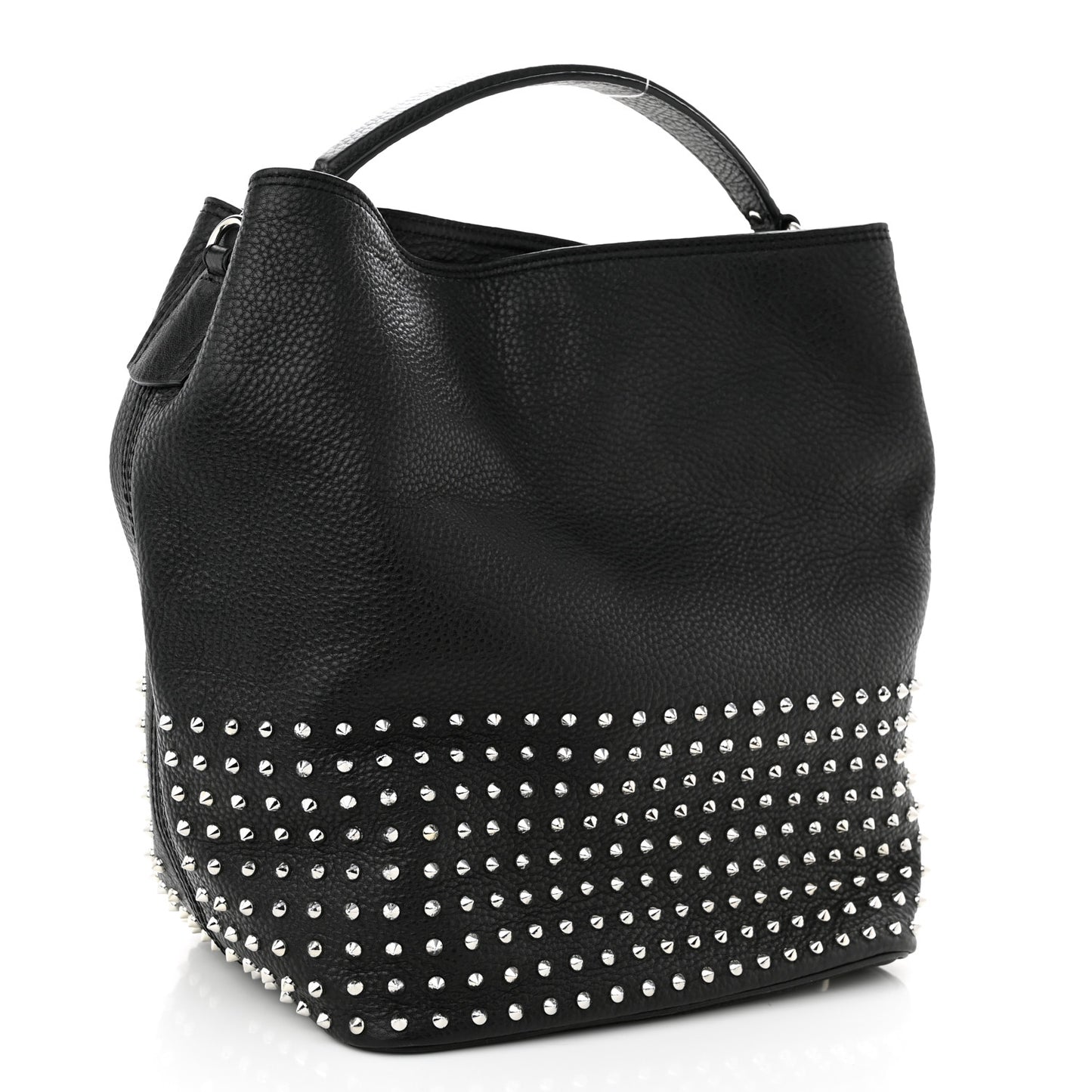 Calfskin Studded Medium Susanna Hobo Black