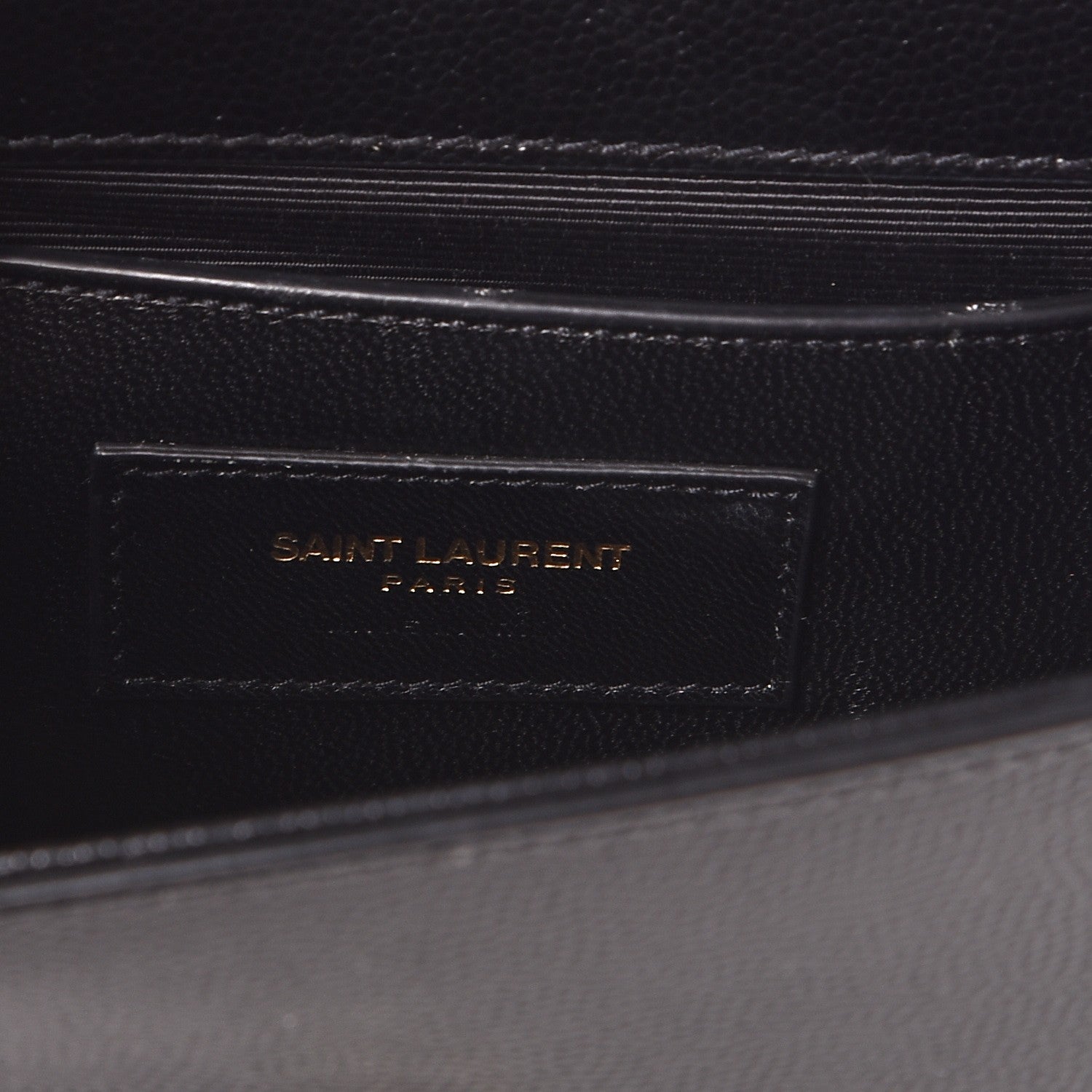 Saint Laurent Grain De Poudre Small Monogram Kate Satchel Black 6 of 7