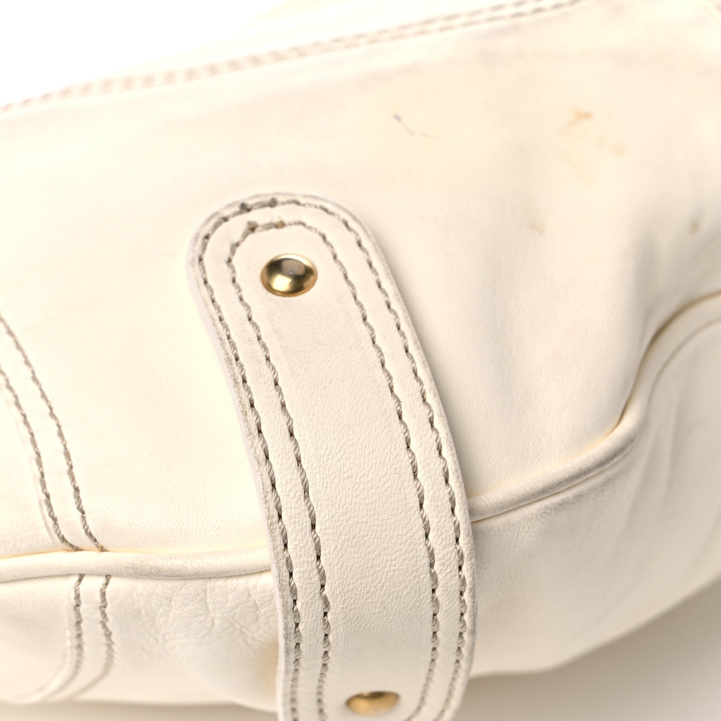 Lambskin Catch Hobo White