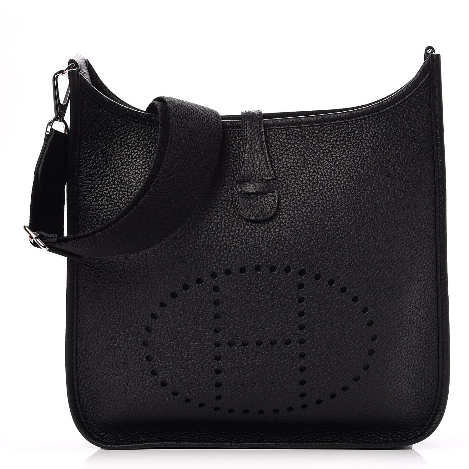 Hermes Taurillon Clemence Evelyne III PM Black 1 of 8