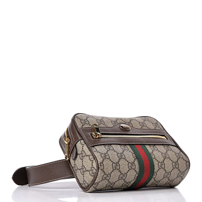 Gucci GG Supreme Monogram Web Small Ophidia Belt Bag 85 34 Dark Brown 4 of 11