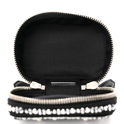 Prada Satin Crystal Degrade Jewelry Beauty Case Metal 7 of 9
