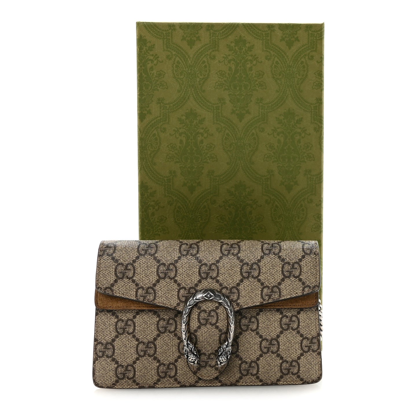 GG Supreme Monogram Super Mini Dionysus Shoulder Bag Taupe