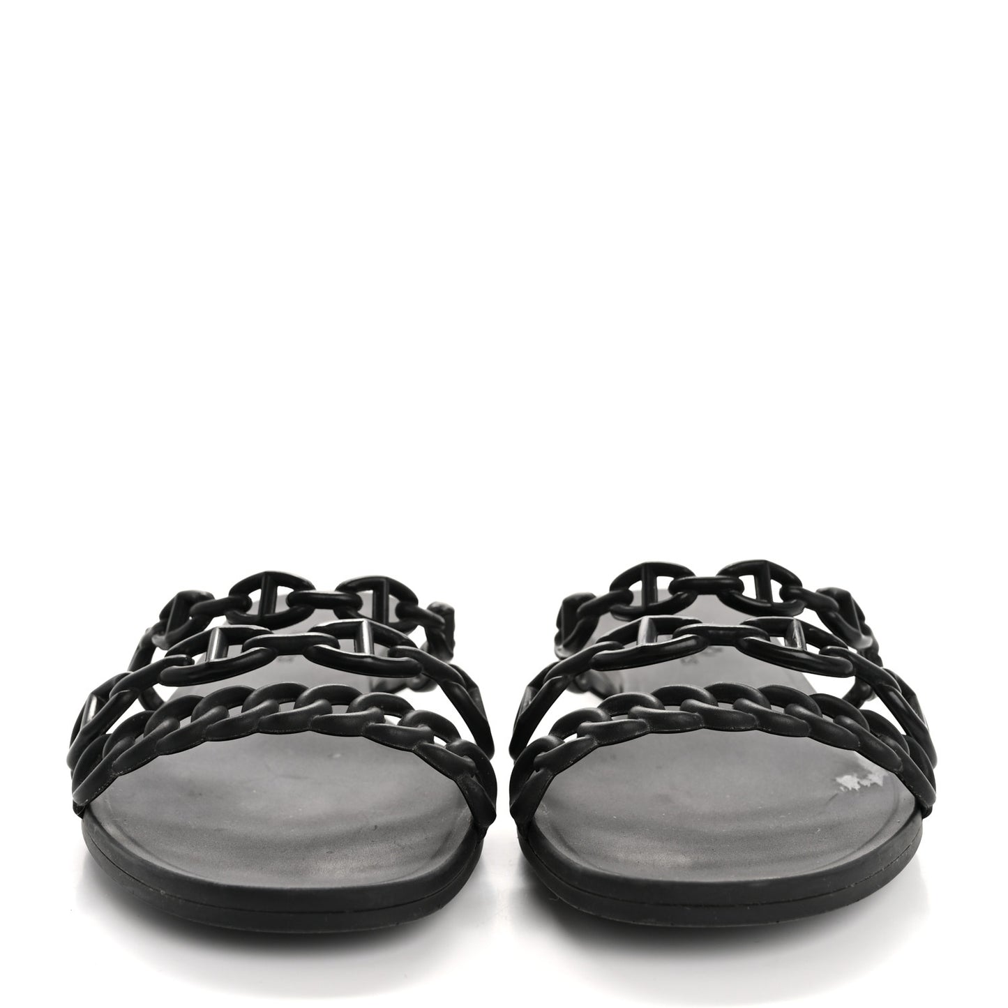 Rubber Chaine d'Ancre Rivage Sandals 36 Black