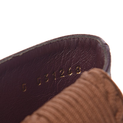 Chanel Kangaroo Knit CC Short Booties 38 Burgundy Black 7 of 11