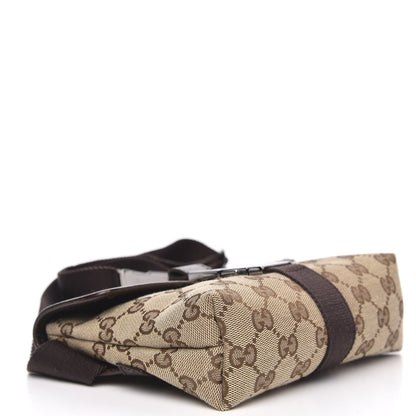 Gucci Monogram Waist Pouch Bag Dark Brown 4 of 9
