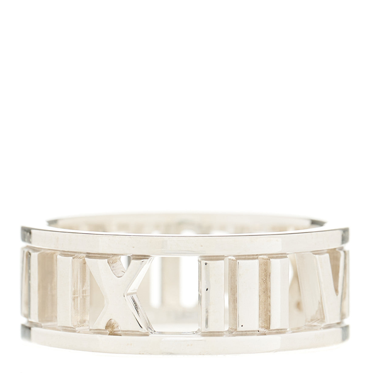 Sterling Silver Wide Atlas Open Ring 49 4.75