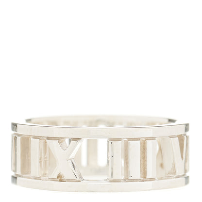 Tiffany Sterling Silver Wide Atlas Open Ring 49 4.75 1 of 3