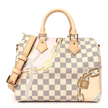 Louis Vuitton Damier Azur Nautical Speedy Bandouliere 25 1 of 9