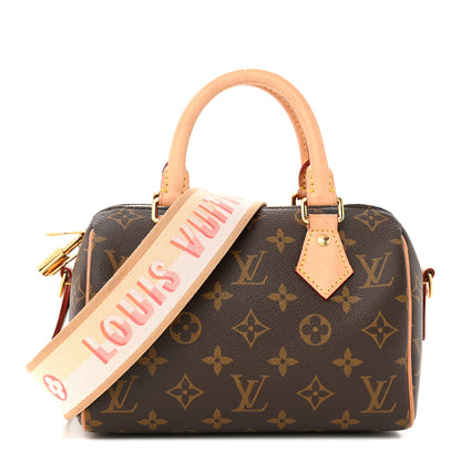 Louis Vuitton Monogram Speedy Bandouliere 20 Pink Orange 1 of 18