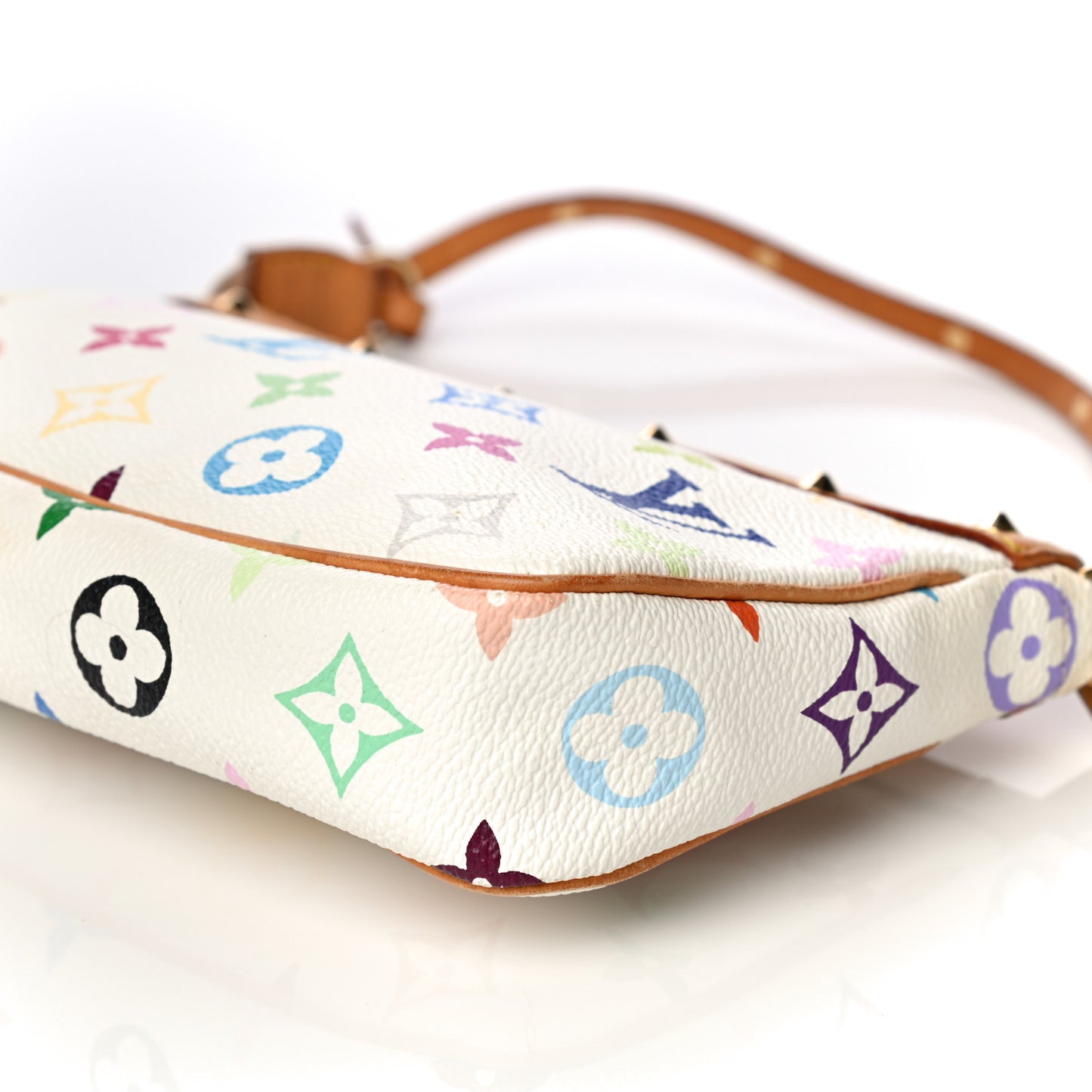 Monogram Multicolor Pochette Accessories White