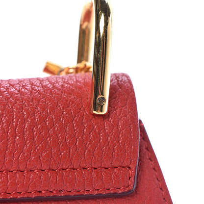 Chloe Grained Lambskin Nano Drew Shoulder Bag Intense Red 11 of 11