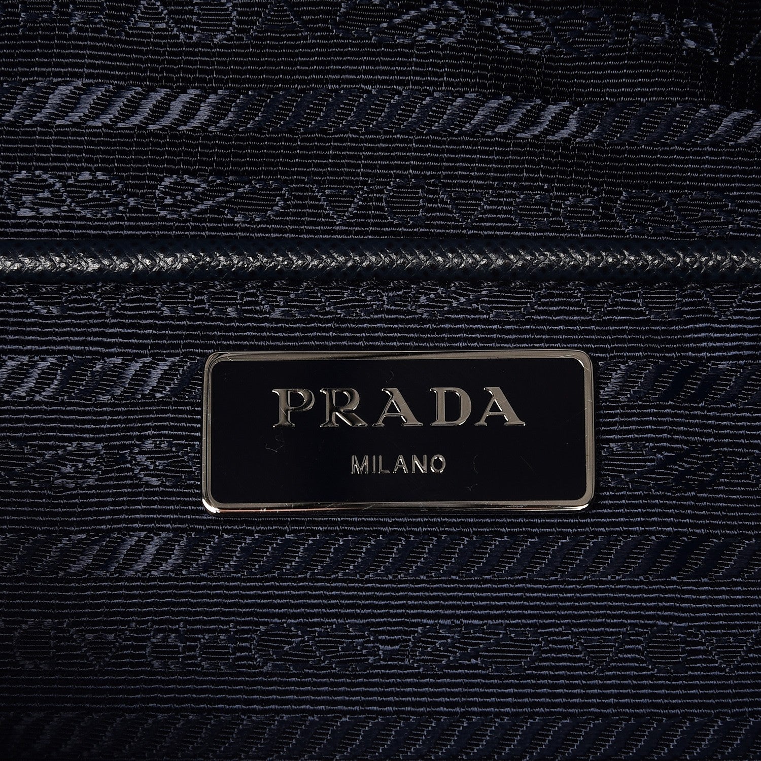 Prada Nylon Vela Saffiano Medium Cinch Backpack Baltico 6 of 7