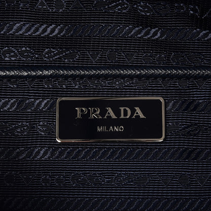 Prada Nylon Vela Saffiano Medium Cinch Backpack Baltico 6 of 7