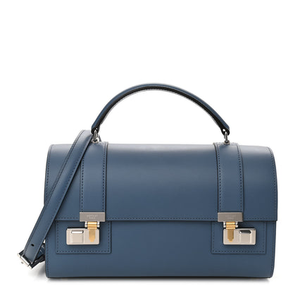 Moynat Box Calfskin Cabotin Blue 1 of 9