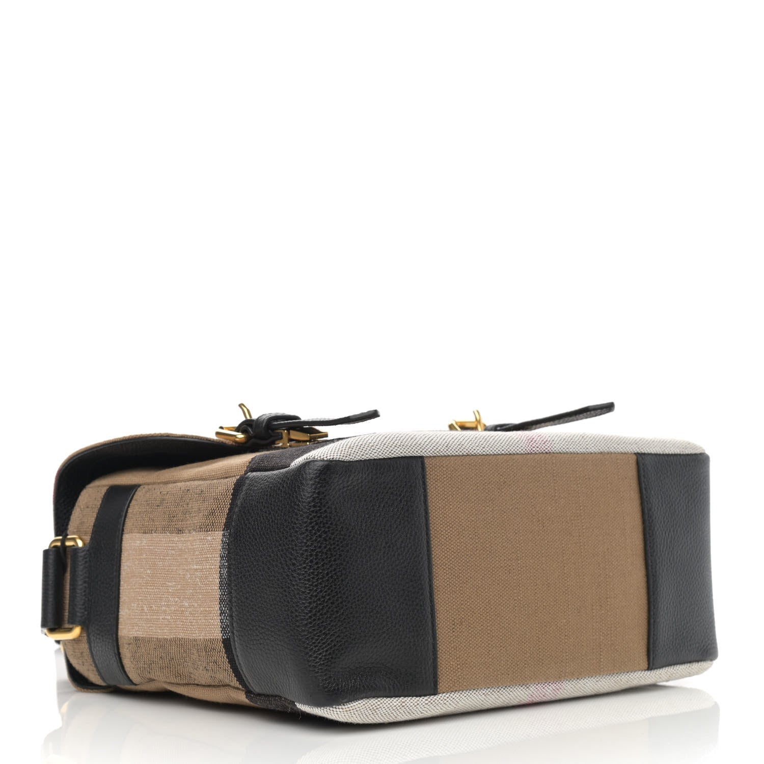 Burberry Canvas Mega Check Small Baildon Messenger Bag Black 3 of 10