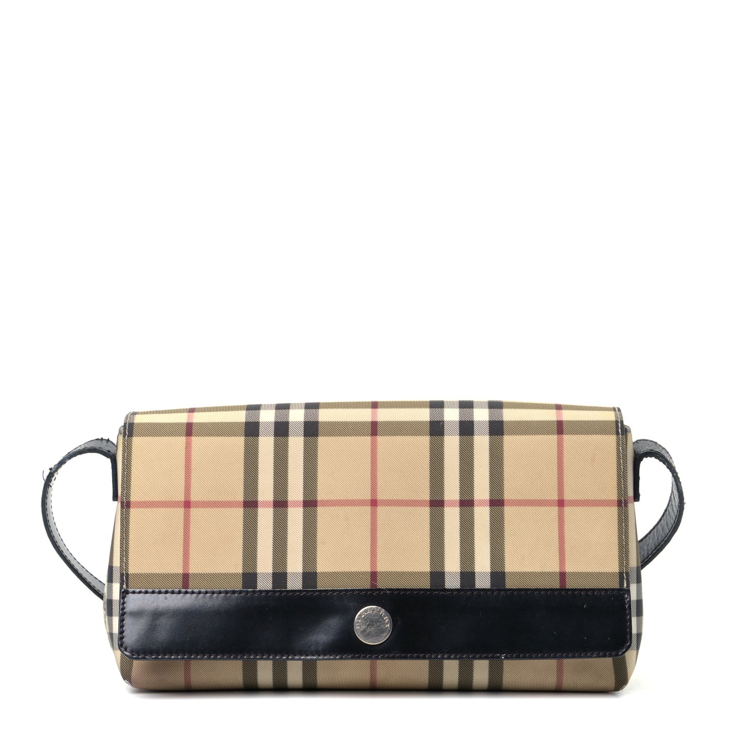 House Check Shoulder Bag Black