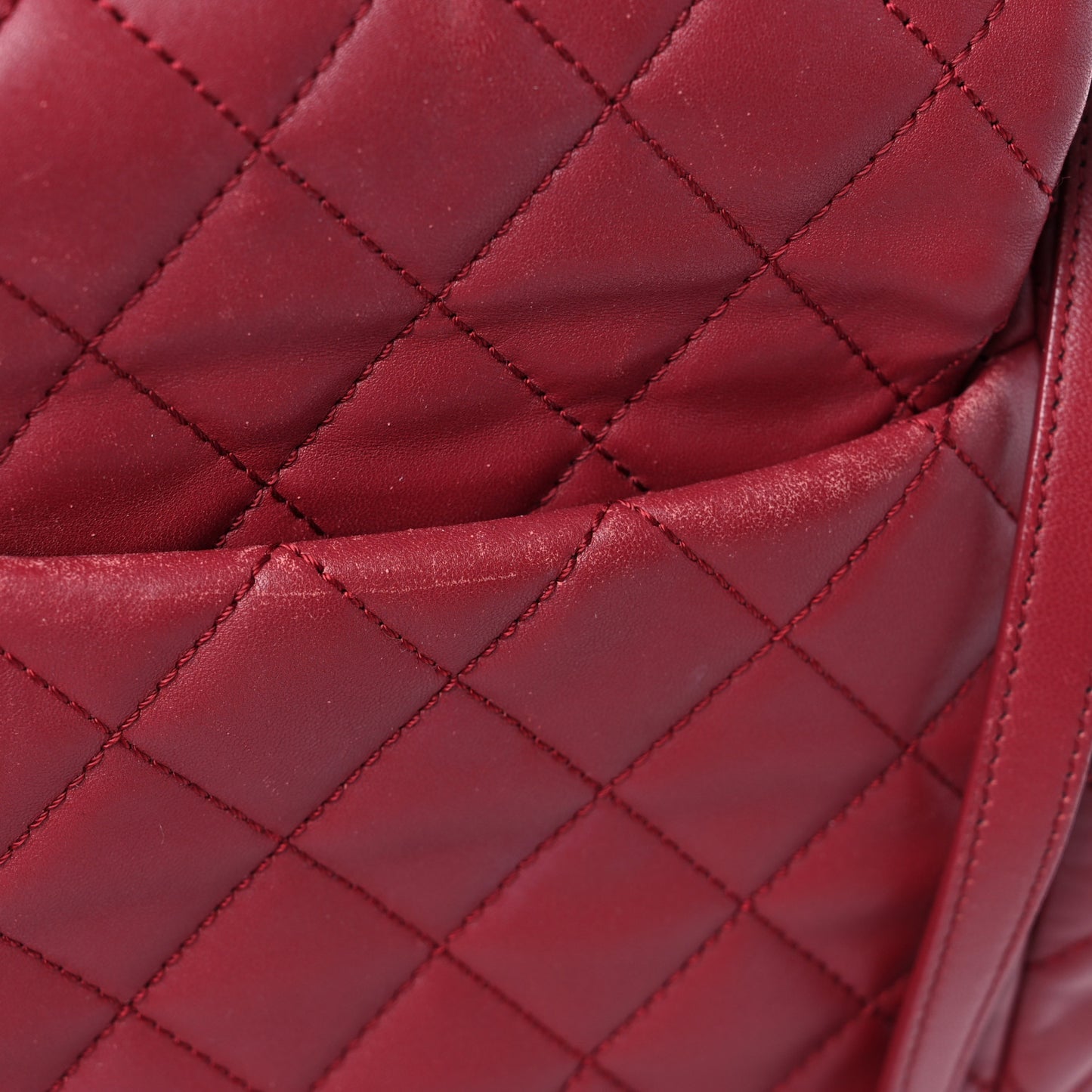 Lambskin Quilted Daily Supple Backpack Fuchsia