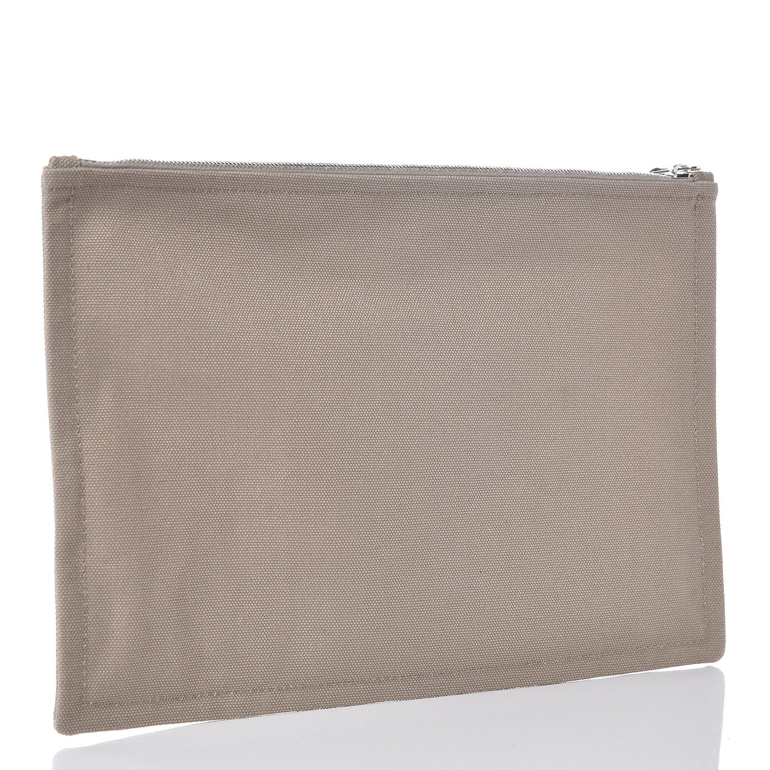 Hermes Toile Flat Yachting Pouch Gris Fonce 3 of 6